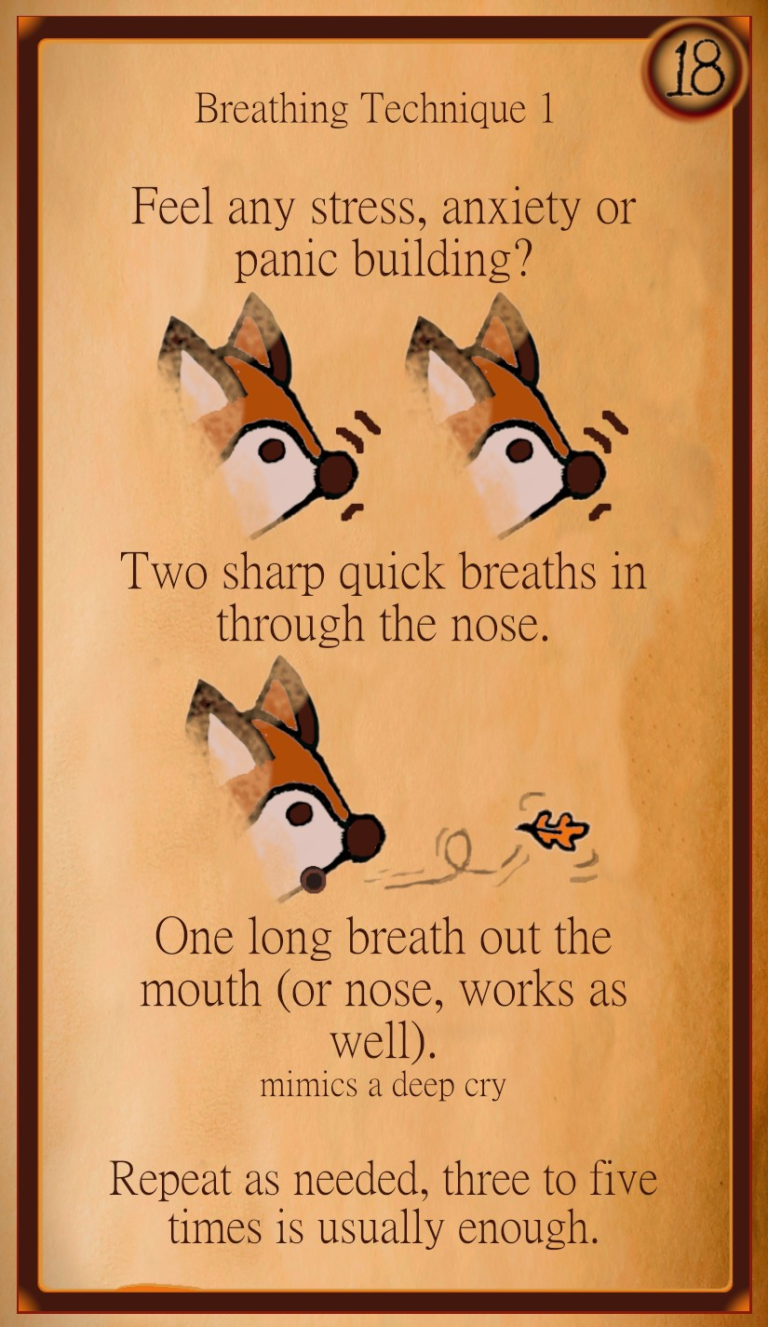 Breathing techniques reminder