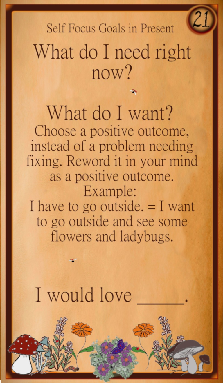 needs and goals